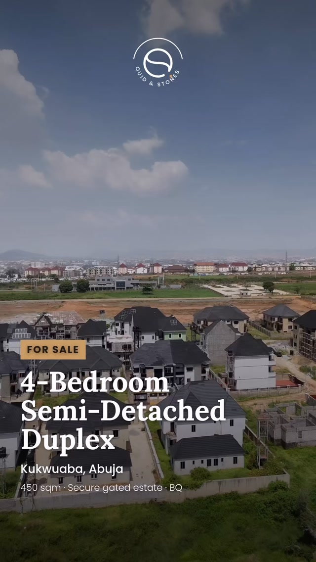 4-Bedroom Semi-Detached Duplex — Kukwuaba